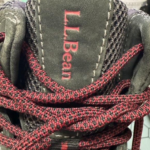 LL Bean Hiking Boots Mens 9 M Gray Suede Gore Tex Vibram Megagrip Sole BDP Trans - Picture 8 of 16